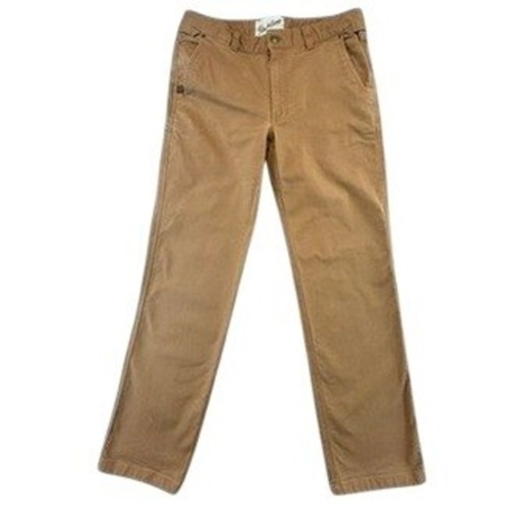 Duck Camp Brush Pants Mens 34 R Tan Brown Cordura Cotton Blend Stretch Outdoor
